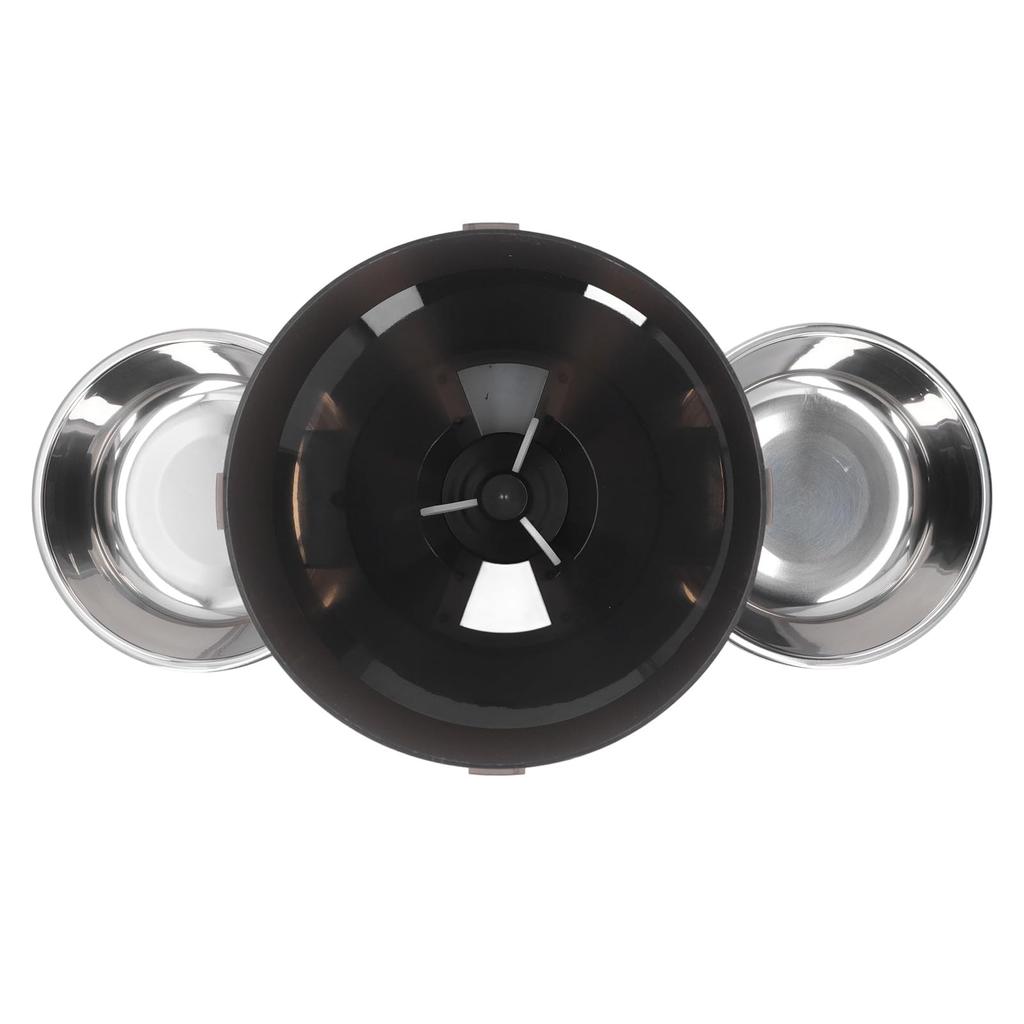 Automatic Cat and Dog Food Dispenser for 2 3L Timed Smart Food Dispenser with Voice Remote Dual Power Dual Bowl for Dry Food Cats, Cat/Dog Reminder,