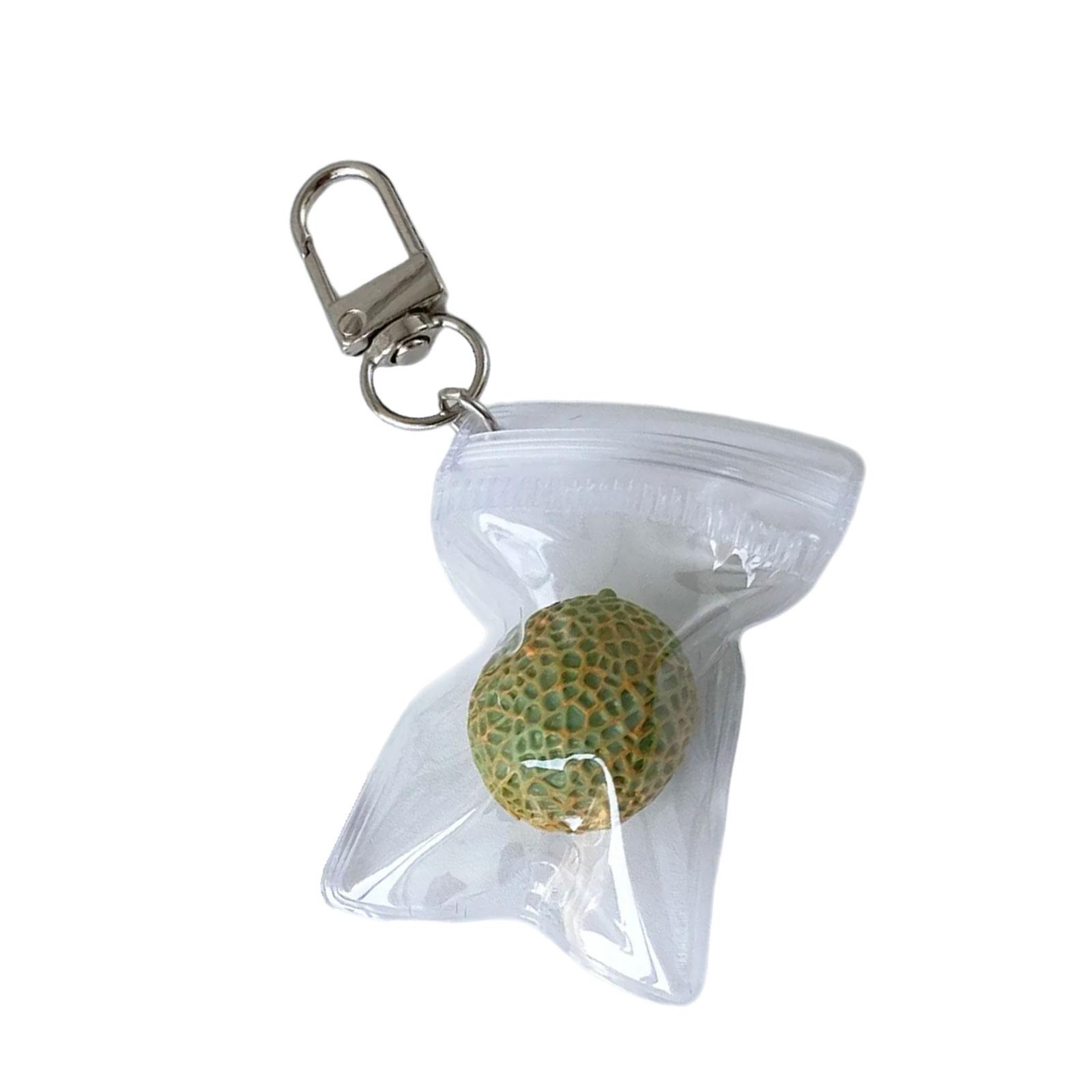

Vibrant Hamimelon Handmade Keychain Phone Strap Everyday Carry Item Fruit Pendant Keyring Stylish Accessory for Handbag