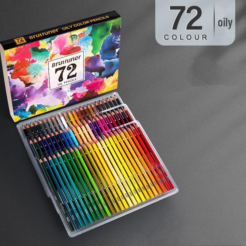 Cross-border Brutfuner 180 Oil-Based Non-Water-Soluble Colored Pencils for Art and Graffiti Drawing.