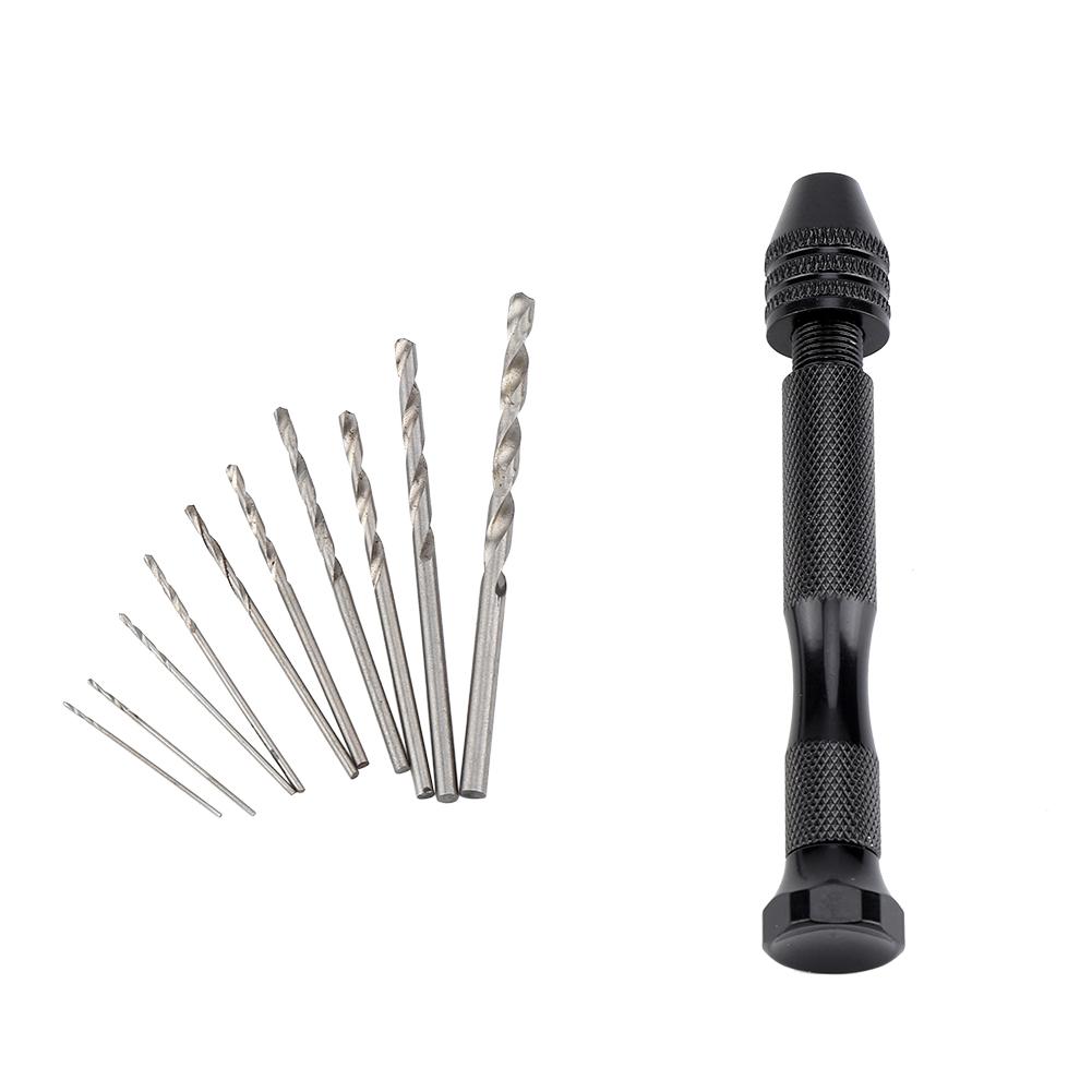 Hand Twist Drill Set with Bits Manual Rotary Wood Plastic Drilling Tool for DIY Craftwork #1