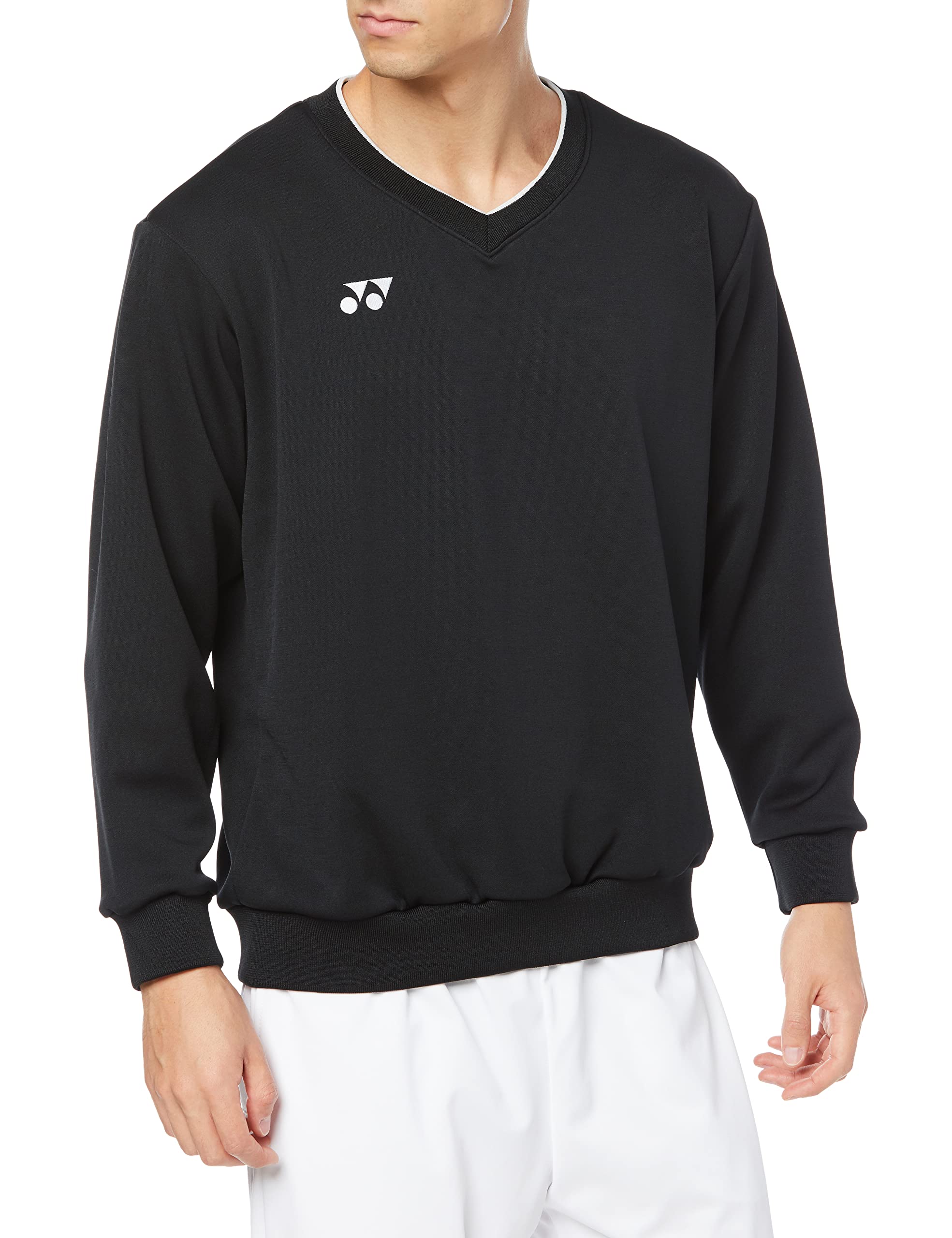 

Kiraku Soft Sweatshirt with Simple Design for Medical and Nursing Care CY750 09 Black LL [YONEX]