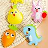 Hand-eye Coordination DIY Sewing Toy Multicolor Doll Sewing Material Kit Cartoon Animal Doll  Gift