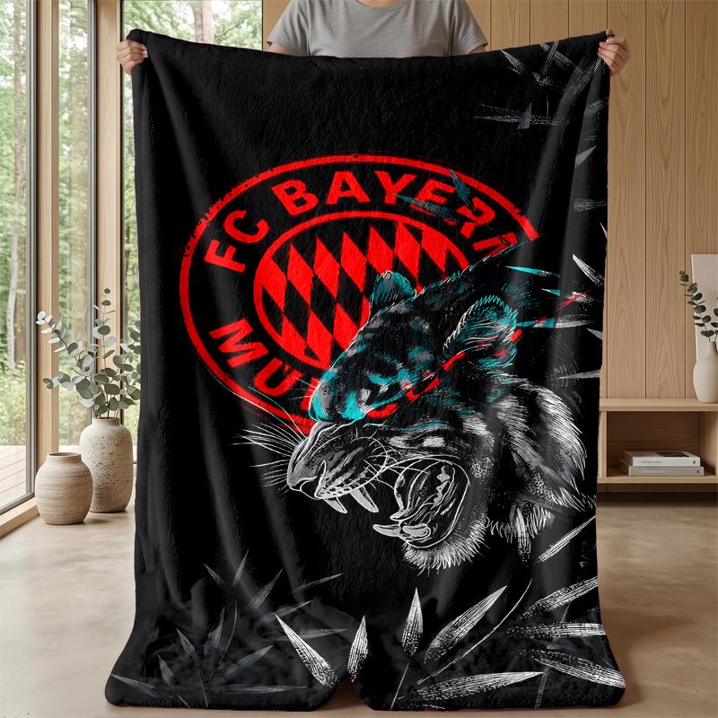 Bayern - Theme blanket Soft Flannel Blanket Plush Throw Blanket Cozy Sofa Bed Blanket for Home Decor