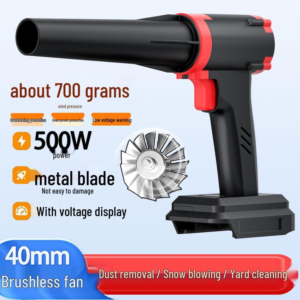 High-Power Industrial Turbo Fan: Turbocharged Lithium Battery Blower for Dust, Water, and Leaf Removal