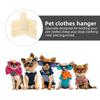 20Pcs Mini Pet Hangers Plastic Save Space Dog Clothes Hangers Children's Clothes Hangers