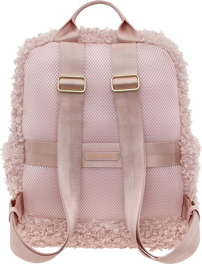 Moleskine Textile Backpack with Laptop One Size Women's 4-Piece 13-Inch Storage, ET22FLBK3D22, Pink,
