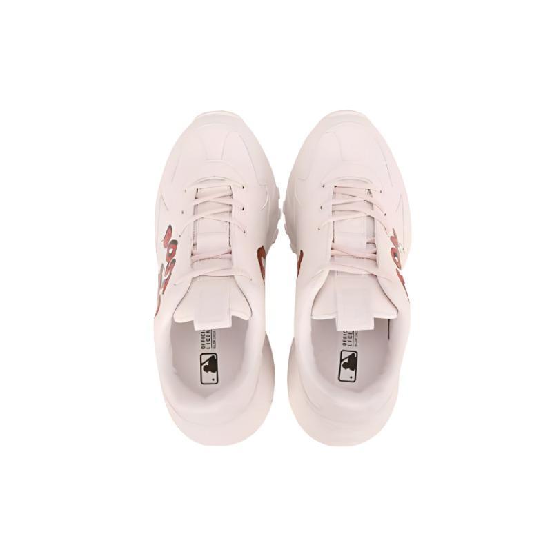 MLB Big Ball Chunky Boston Red Sox Cushioning Anti-Slip And Wear-Resistant Low-Top Chunky Sneakers Unisex Pink Sneakers 32SHCL111-43P