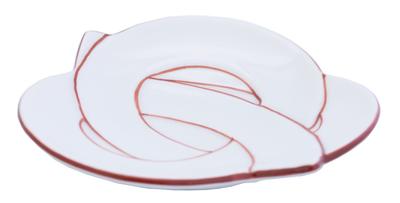 24to3 Nishitomi Ceramics Arita Ware Plate, Densei Kiln, Musubi (Knot) Small Plate, Approx. 10cm Diameter, Perfect for New Year's, Made In Japan
