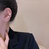 Fashion Personality Sparkling Rhinestone No Ear Piercings Clip Earrings for Women Luxury Simple Fake Piercing Ear Cuff Jewelry