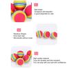 Kitten Ball Rainbow Colors Solid Bouncy No Odor Bite Resistant Indoor Activity Playing Toy EVA Foam Cat Toy Ball Pet Accessory