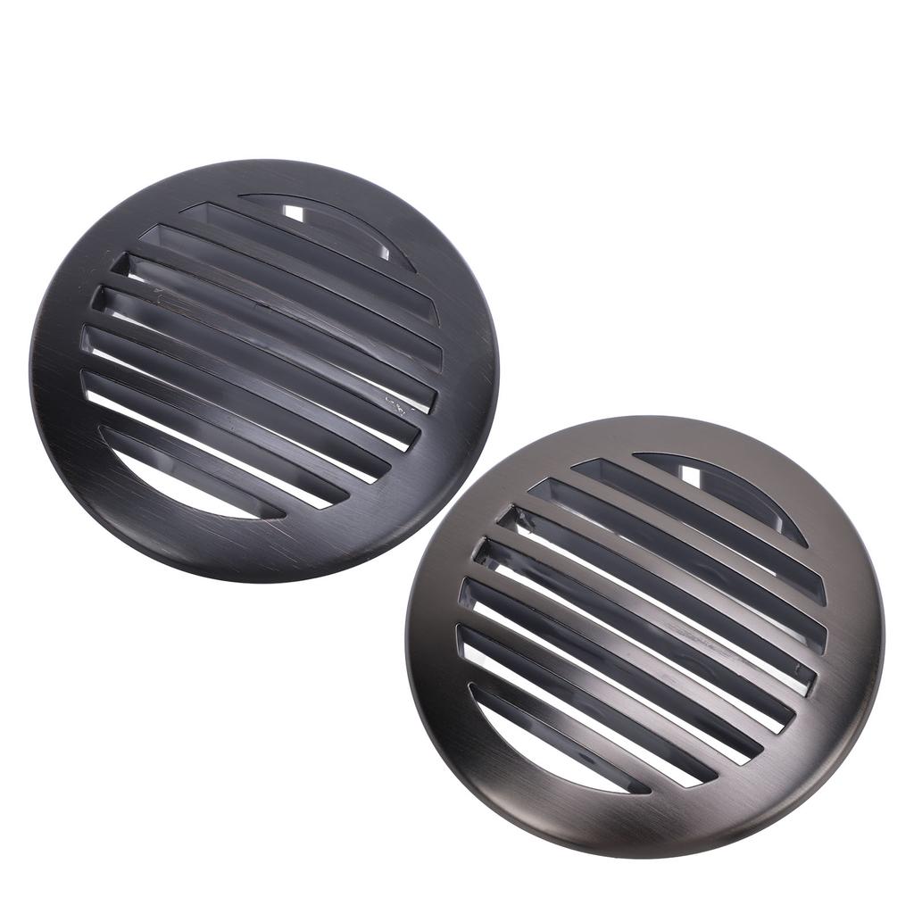 4Pcs 3in/76mm RV Air Louver Ceiling Vent 316 Stainless Steel Boat Ventilation Cover Round Air Vent L