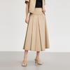 ELLE Elegant High-Waisted Pleated A-Line Skirt Women skirts L8SRM033