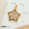Classic Five-Pointed Star Zircon Pendant for DIY Jewelry - Bracelet & Necklace Accessories