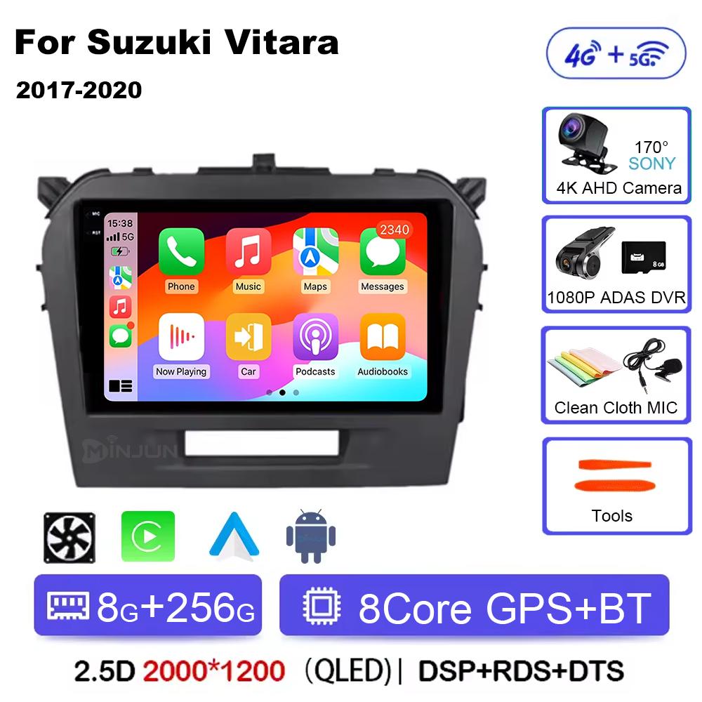 Android 14 Carplay Auto Qualcomm Car Radio Multimedia Player For Suzuki Vitara 2017 2018 2019 2020 Autoradio Stereo Head Unit