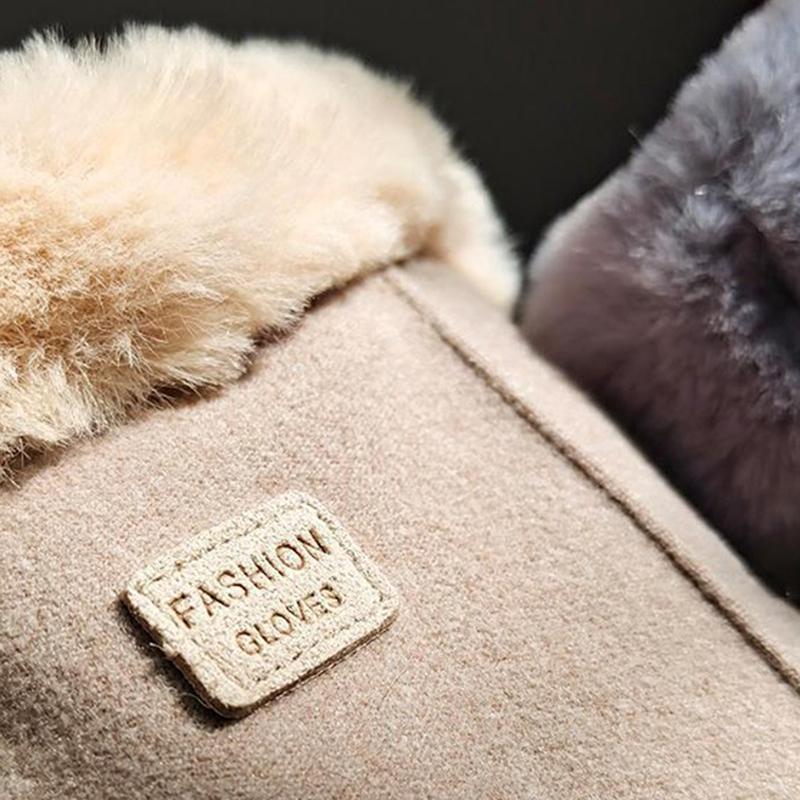 2025 Sports Cycling Gloves Womens Winter Warm Gloves Outdoor Thickened Windproof Cold Resistant Touch Screen Mittens