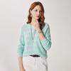 Zhaojun Women's 100% Wool Hollow-Out Knit Sweater