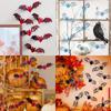 DIY Halloween Bat Stickers PVC 3D Wallpaper Decal Hollow Out Bat Wall Stickers  Home Decoration