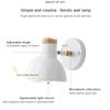 Nordic LED Wall Sconce Minimalist Iron with Switch E27 Wall Lamp For Bedroom Bedside Study Office Indoor Illumination Fixtures