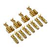60Pcs Car Electrical Wire Connector Diameter 4Mm Female Male And Case Cold Press Terminal 1In2Out Bullet Crimp Terminal