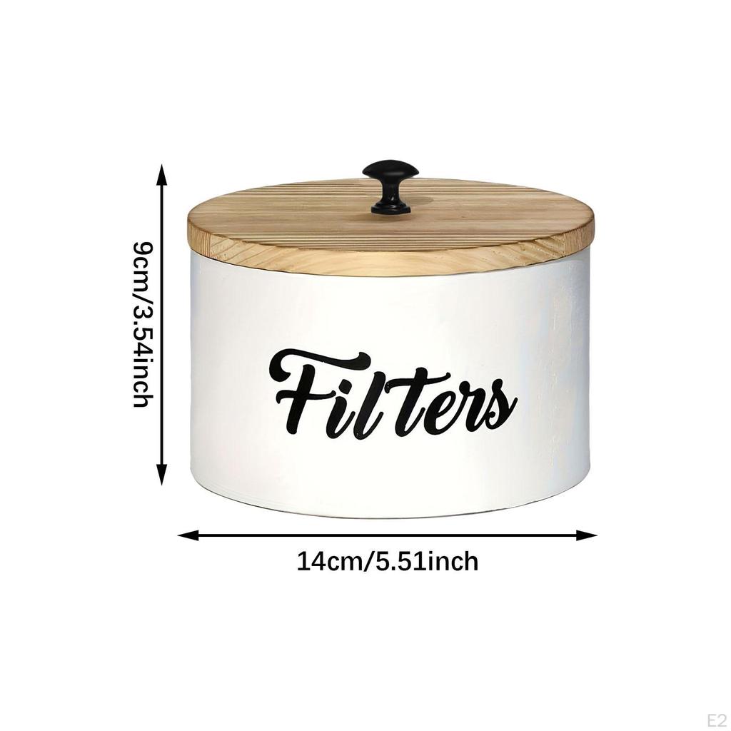 Coffee Filter Holder Kitchen Canister with Sealed Lid for Tea And Storage