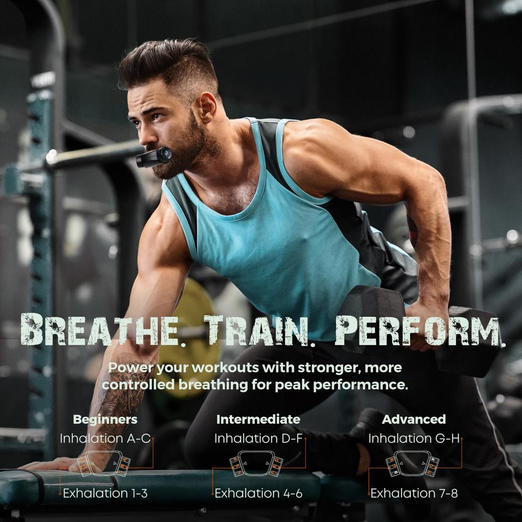 Bodyssey Breathing Trainer | 64-level Adjustment, 2 Types of Mouthpiece,