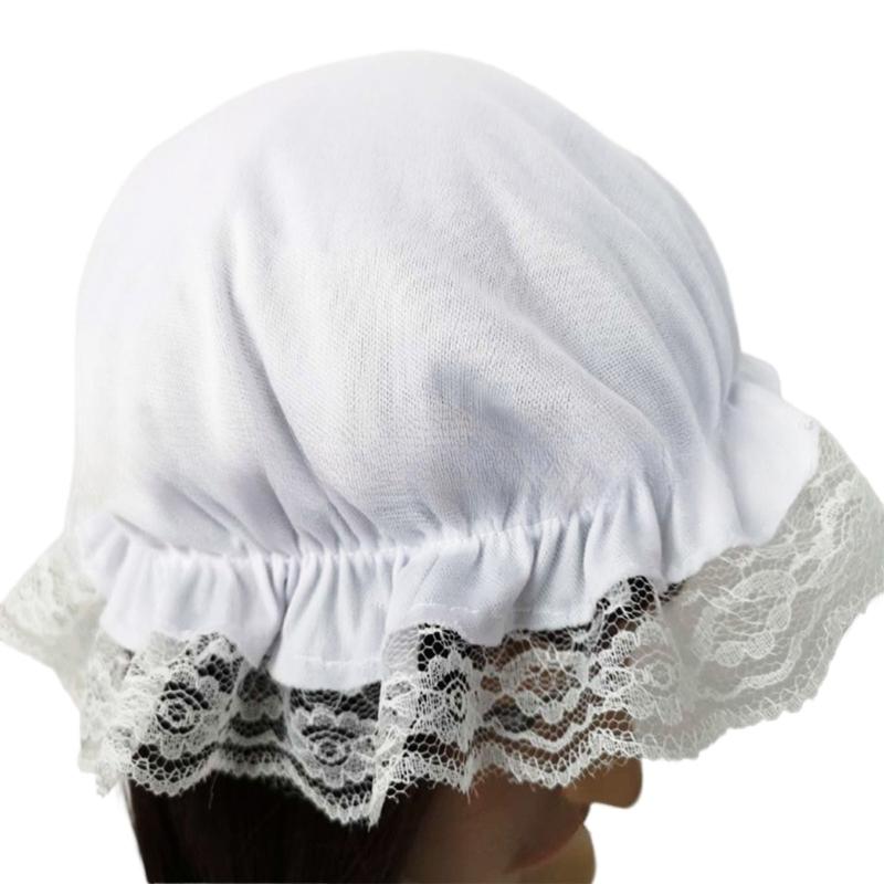Breathable Cosplay Baby Lace Bonnet for Maid Wear Comfort Hat for Lady Maid Outfit Hair Ornament Perfect Cosplay Accessory