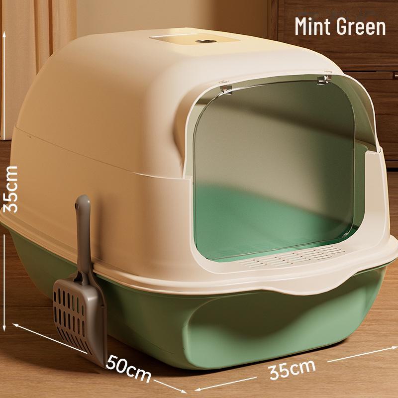 Fully Enclosed XL Odor-Proof Easy-Clean Cat Litter Box