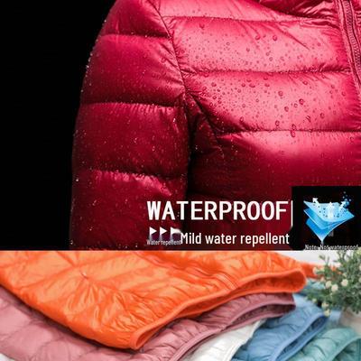 Women's Lightweight Slimming Hooded Jacket - Short, Thin, Plus Size Outerwear for Autumn/Winter 2023