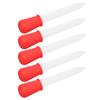 5Pcs Transfer Pipettes 5ml Silicone Material Easy Cleaning Making Disposable   Dropper