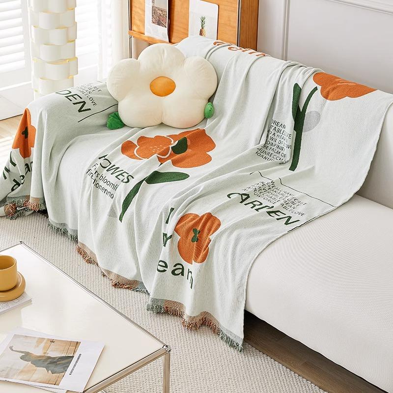 Nowy Ręcznik na Sofę Antypoślizgowy Cztery Pory Roku Uniwersalny Koc na Sofę Uniwersalny Ręcznik Pokrowiec na Sofę Zaawansowany Zmysł Pokrowiec Tkanina Podkładka