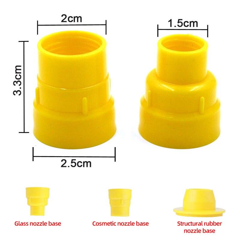 Caulking Nozzle Stainless Steel Caulk Nozzle Applicators with Bases Caulking Finisher Sealant FinishingTool For Kitchen Bathroom