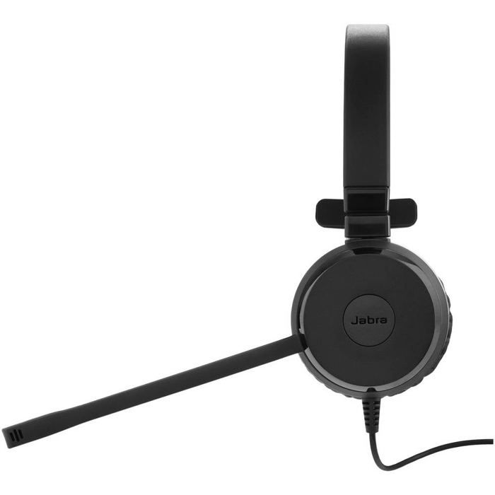 Casque Mono-Filaire - Jabra - Evolve 30 II - Certifié Microsoft Teams - Microphone Antibruit - USB-C