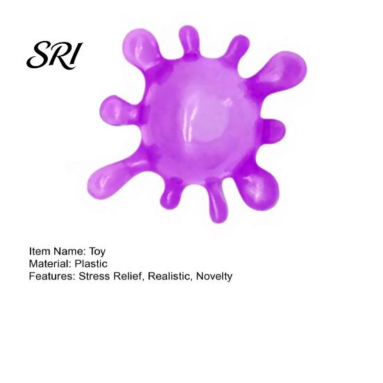 Hand Exercise Ball Splash Shaped Squeeze Slow-Rising Soft Fidget Toy for Stress Relief Non-Sticky Portable Fun Decompression Gadget Kids Adults