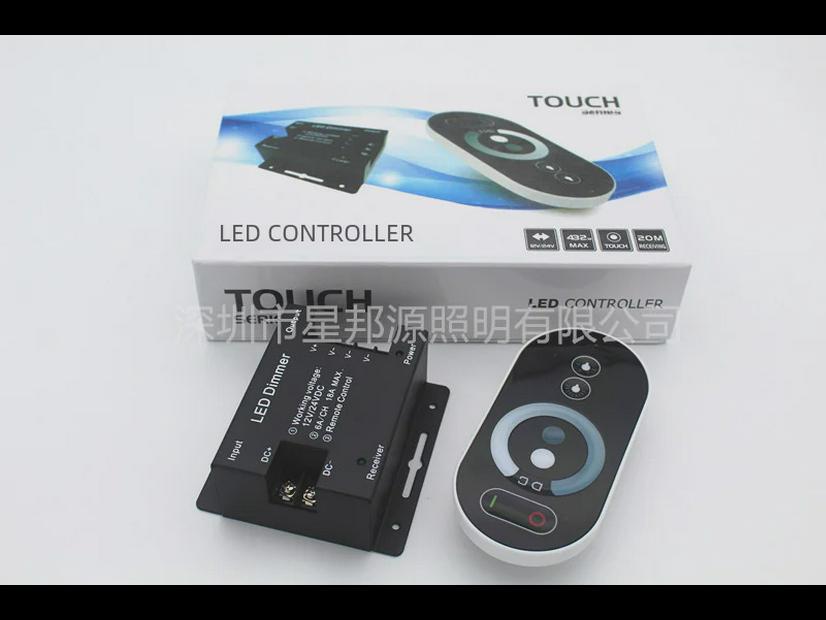 6-Button LED Light Strip Dimmer with Wireless Touch Remote Control
