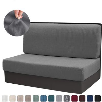 Stretch Jacquard  Dinette Booth Cushions Covers Animal Protection Washable Loveseat RV Camper Car Bench Seats Restaurant Slipcovers