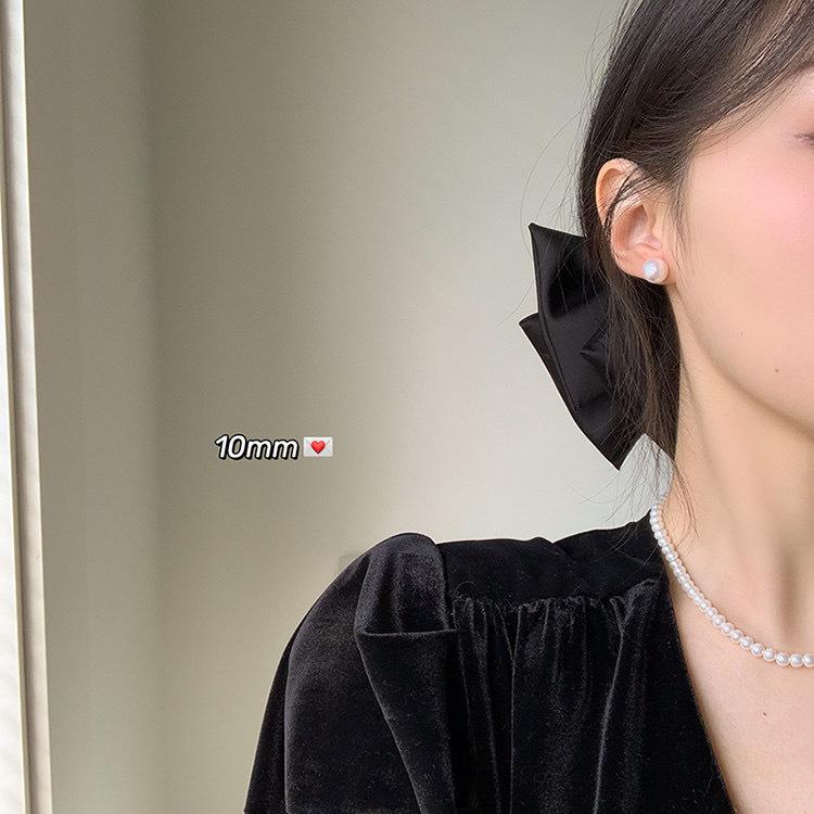 Feverins pearl stud earrings women's year new trendy earrings women's earrings temperament Korean high-end sense