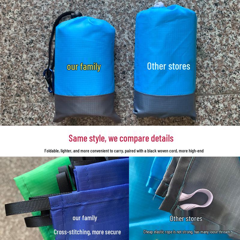 Lightweight Waterproof Portable Foldable Picnic & Beach Mat with Nylon Bag