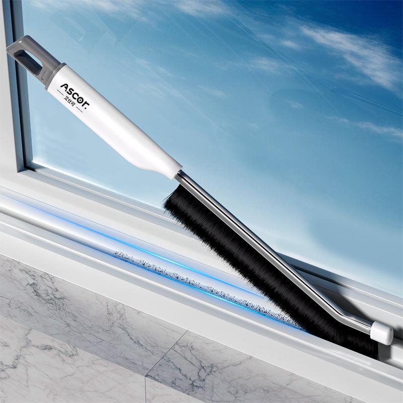 Multi-functional Stiff Bristle Cleaning Brush for Bathroom, Toilet, Floors, and Window Grooves