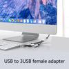 USB Splitter Cable,USB/Type C Male to 2/3 Female Extension Cord Connector,USB Port Hub Data&Charger Power Split Adapter