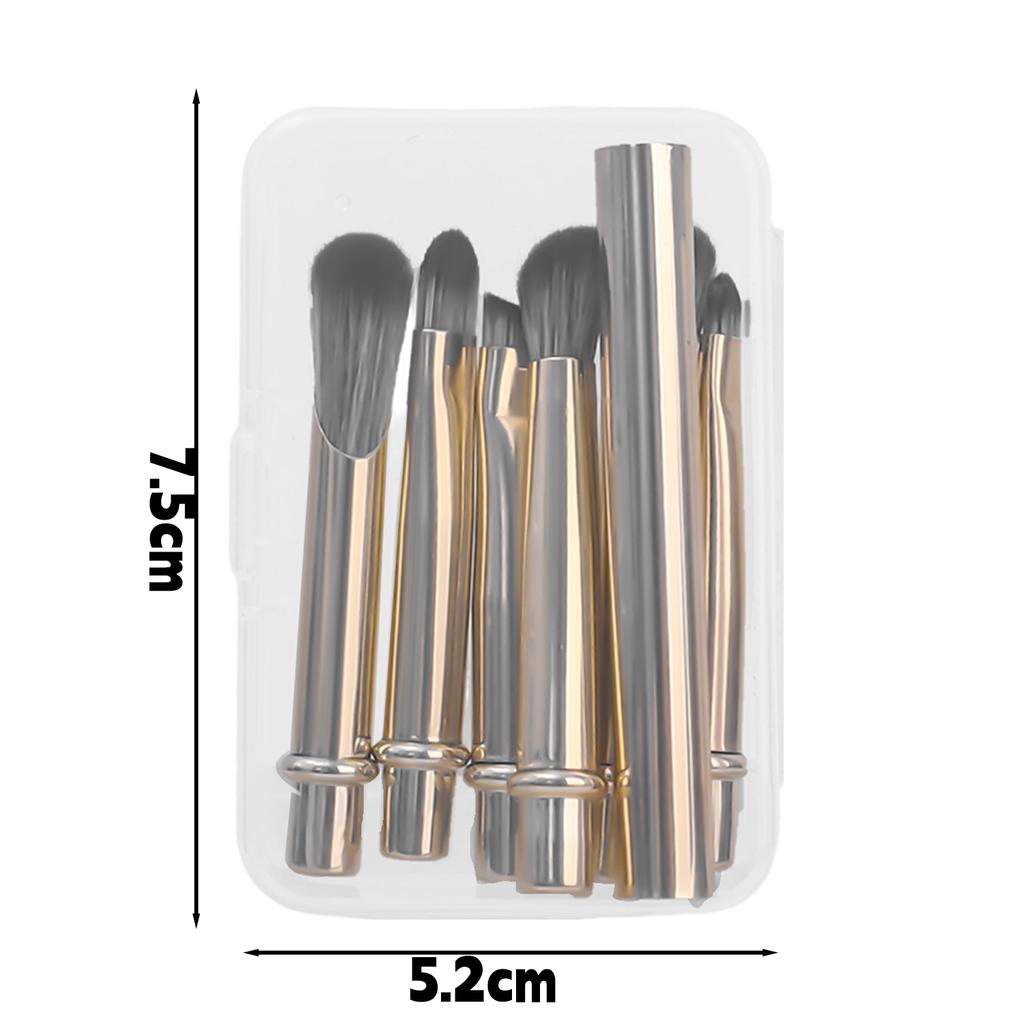 Portable Makeup Brush Head Soft Eyeshadow Eyeliner Lip Liner Brushes Travel Replacement Brush Mini Detail Eye Makeup Tools