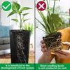 10/25Pcs Tree Shoots Pots Plastic Deep Nursery Tree Pot 7.8inch Flower  Plant Vegetables Container Pot For Outdoor Garden Black
