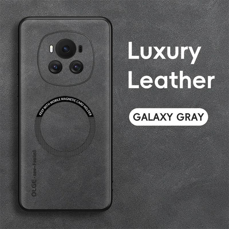 For Honor Magic 7 7 Pro 6 6 Pro Fine Hole Sheepskin Magnetic TPU Soft Edge Anti-Drop Anti Fingerprint Phone Case