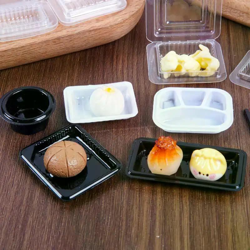 1 Pcs Simulation Miniature Food Toy Realistic Cooked Bento Box Dollhouse Decor For Doll House Kitchen Prop