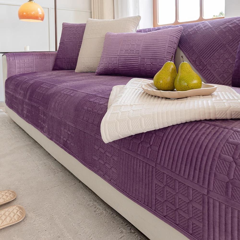 

Dutch Fleece Sofa Cushion, High-Grade Non-Slip And Dirt-Resistant Seat Cushion, Cream Wind Four-Season Universal Sofa Cover, Cloth Towel 70*70cm