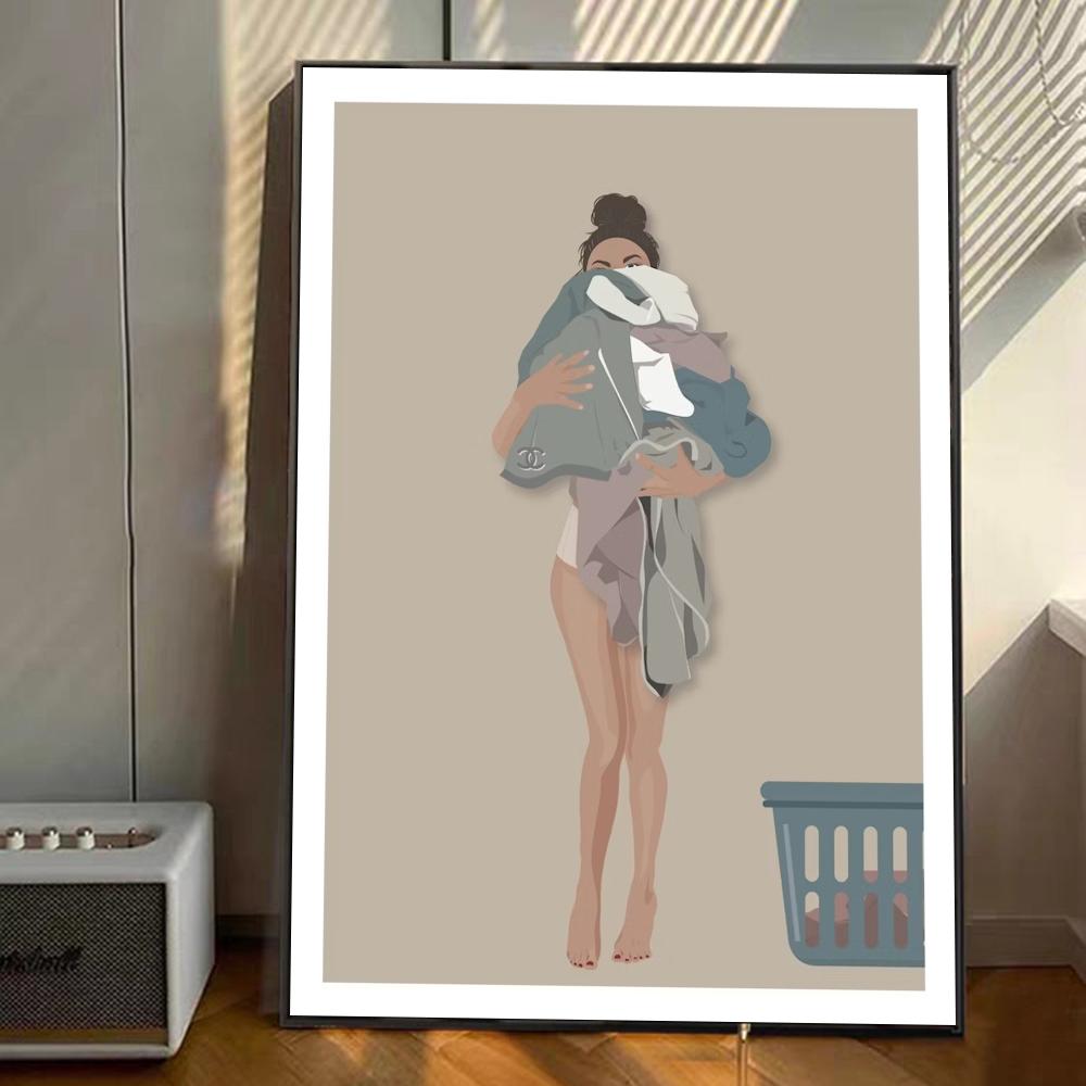 Laundry Day Art Poster Good Quality Prints and Posters Vintage Room Home Bar Cafe Decor Aesthetic Posters Waterproof Paper