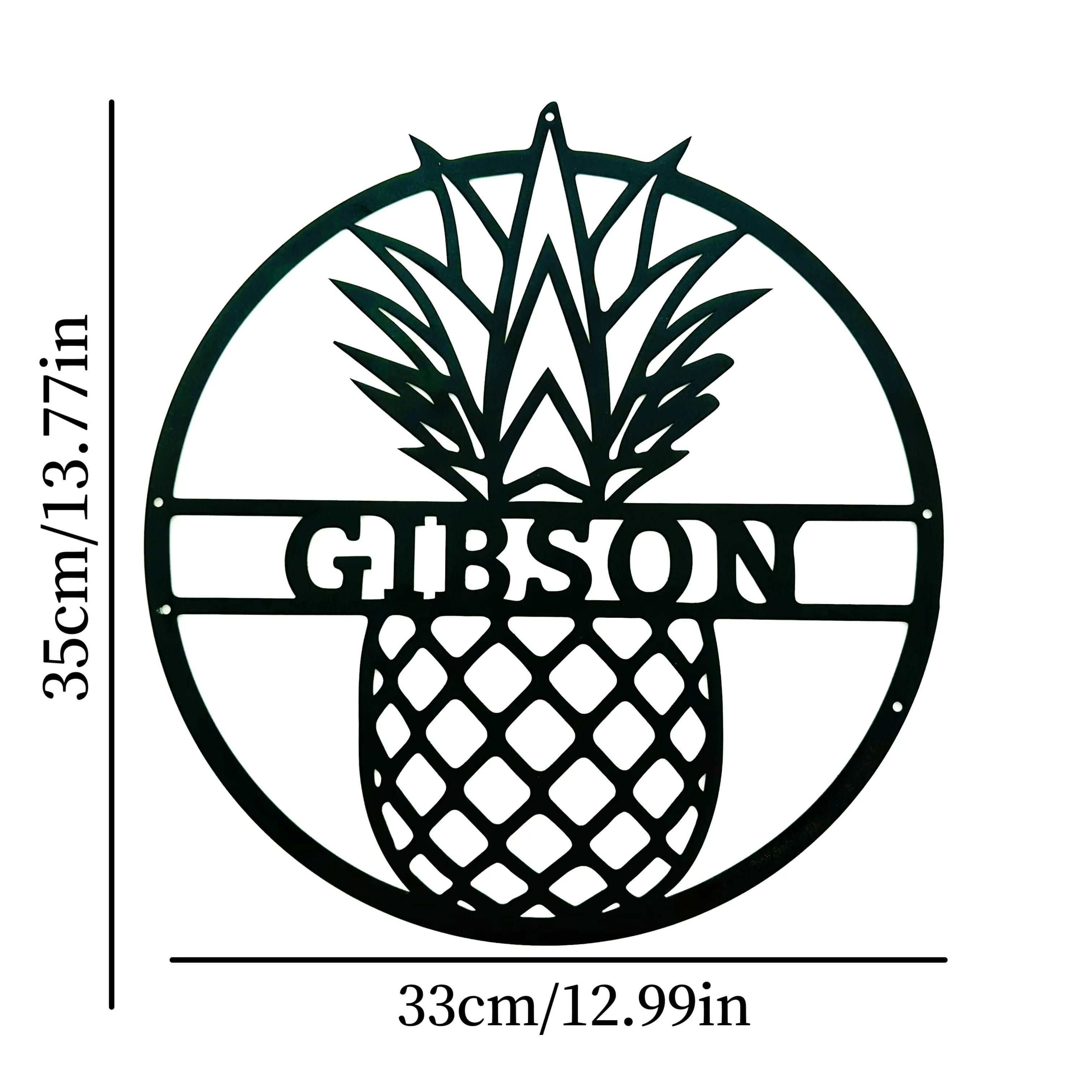 

Металлический настенный декор «Ананас» - Черное настенное украшение для кухни, спальни, гостиной, столовой, домашний декор чёрный