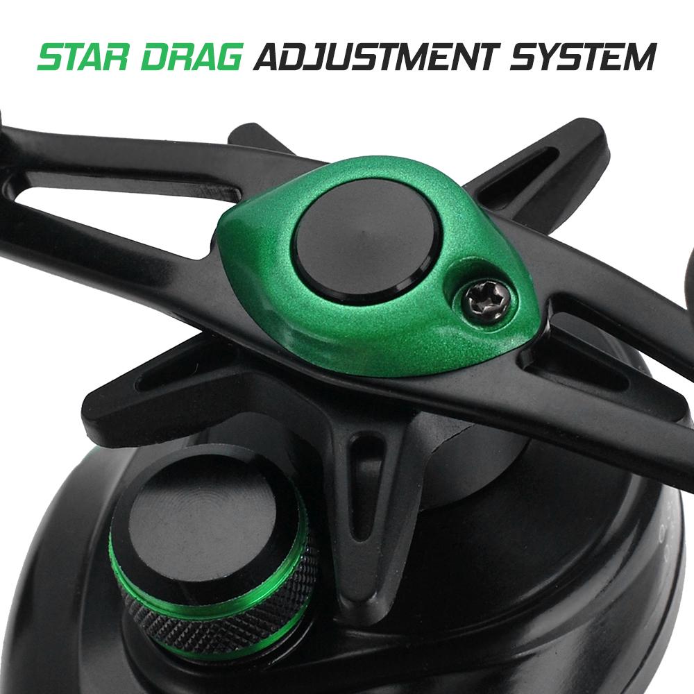 Leichte Hochgeschwindigkeits-Angelrolle mit 9,1:1-Getriebe, 19+1 Kugellager, Baitcasting