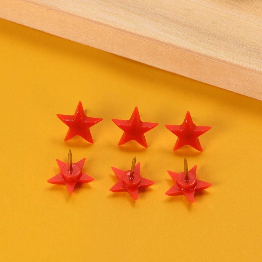 

100 Pcs Red Cork Nails Metal Big Head Nails Creative Decorative Corkboard Nails Office