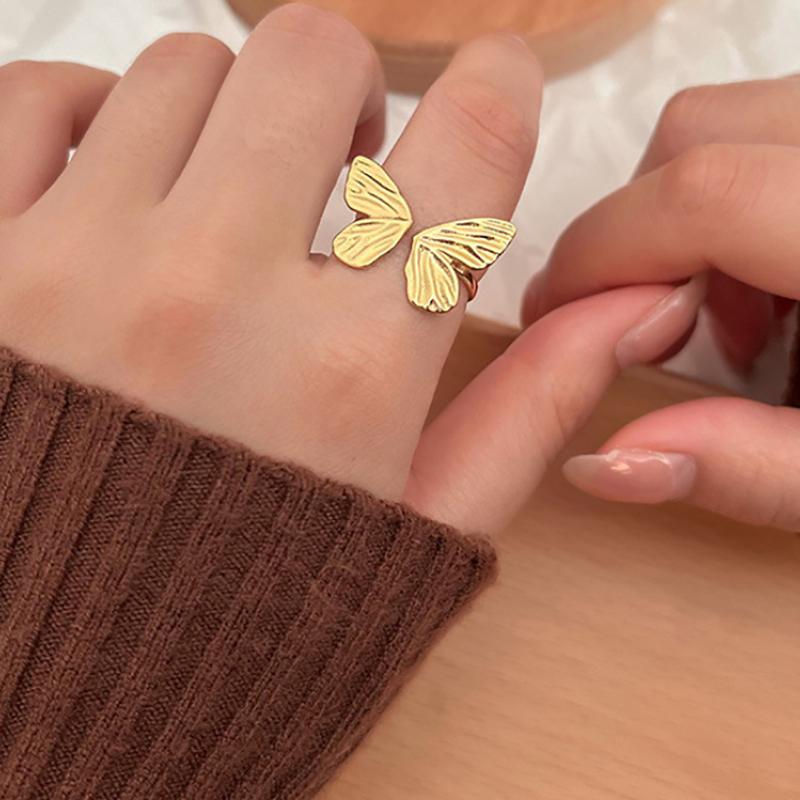 

Adjustable Literary Butterfly Ring Nail Photography Nail Photo Shooting Props Rings Rings Nail Ornament Shoot Jewelry Accessori