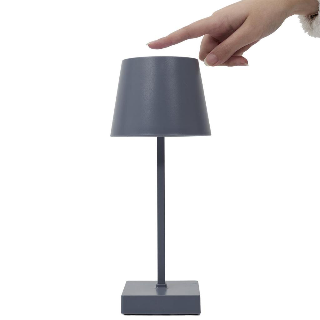 Blanca Led Touch Lamp, Gray
